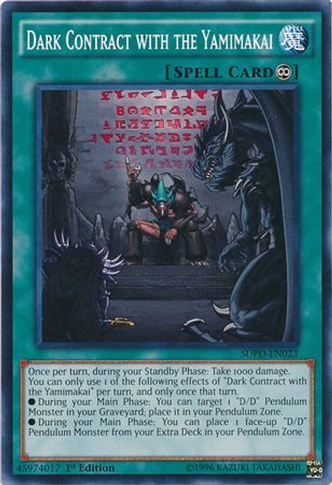 Dark Contract with the Yamimakai - SDPD-EN023 - Common