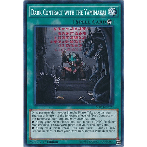 Dark Contract with the Yamimakai - SDPD-EN023 - Common