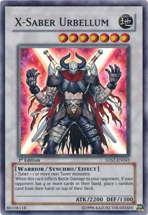 X-Saber Urbellum - 5DS2-EN043 - Super Rare 
