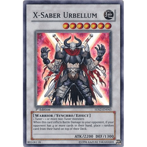 X-Saber Urbellum - 5DS2-EN043 - Super Rare 