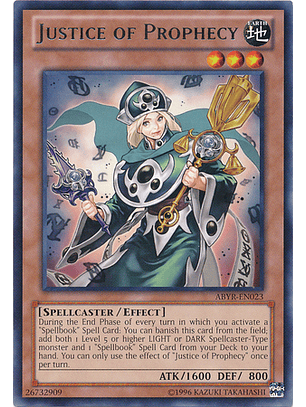 Justice of Prophecy - ABYR-EN023 - Rare