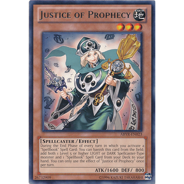 Justice of Prophecy - ABYR-EN023 - Rare