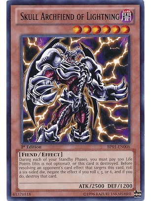 Skull Archfiend of Lightning - BP01-EN006 - Rare 