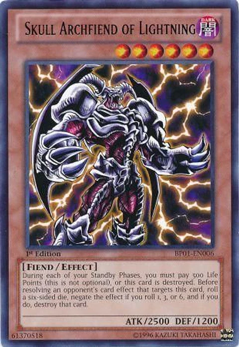 Skull Archfiend of Lightning - BP01-EN006 - Rare 