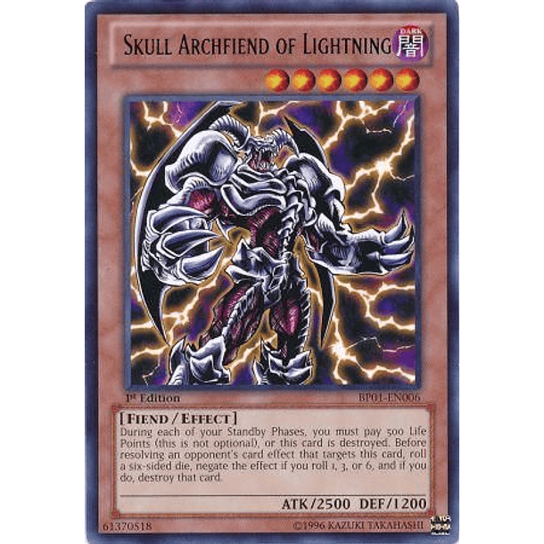 Skull Archfiend of Lightning - BP01-EN006 - Rare 