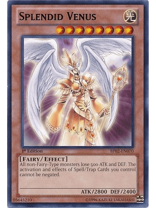 Splendid Venus - BP02-EN070 - Rare 