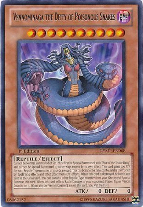 Vennominaga the Deity of Poisonous Snakes - RYMP-EN068 - Rare 
