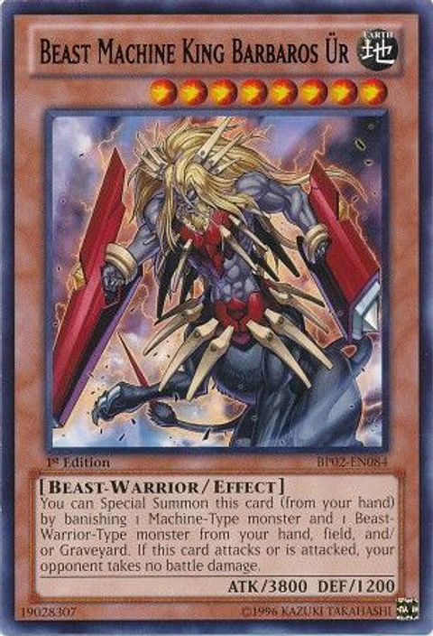 Beast Machine King Barbaros Ur - BP02-EN084 - Rare