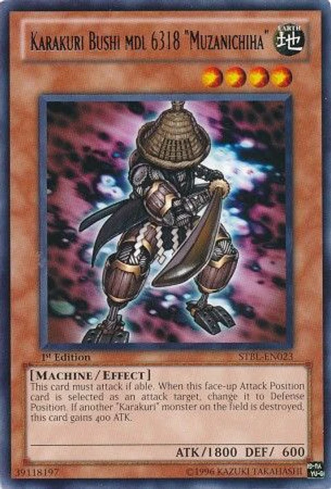 Karakuri Bushi mdl 6318 "Muzanichiha" - STBL-EN023 - Rare