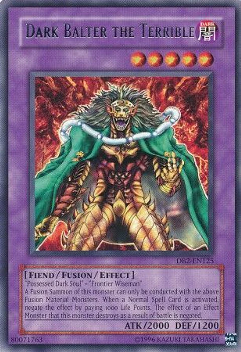 Dark Balter the Terrible - DB2-EN125 - Rare