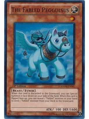 The Fabled Peggulsus - HA04-EN041 - Super Rare