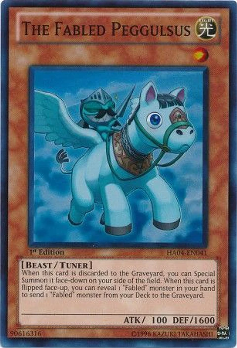 The Fabled Peggulsus - HA04-EN041 - Super Rare