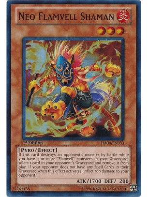 Neo Flamvell Shaman - HA04-EN033 - Super Rare