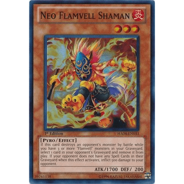 Neo Flamvell Shaman - HA04-EN033 - Super Rare