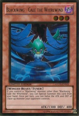 Blackwing - Gale the Whirlwind - GLD3-EN021 - Gold Rare 1