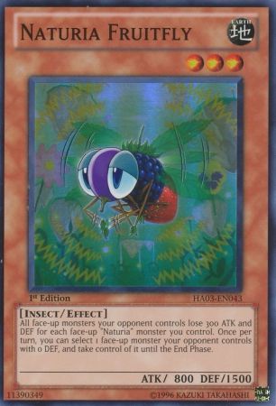 Naturia Fruitfly - HA03-EN043 - Super Rare 1