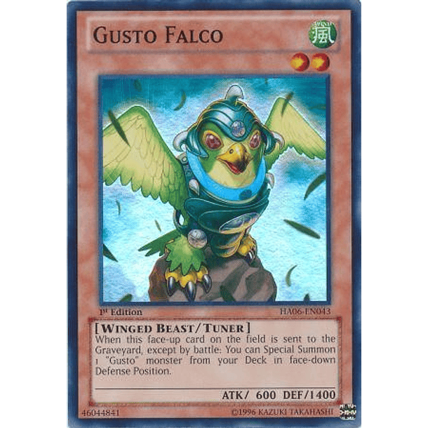 Gusto Falco - HA06-EN043 - Super Rare