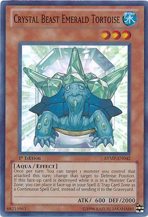 Crystal Beast Emerald Tortoise - RYMP-EN042 - Super Rare