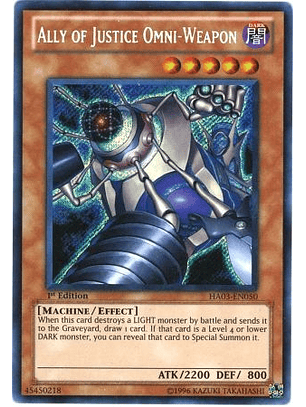 Ally of Justice Omni-Weapon - HA03-EN050 - Secret Rare