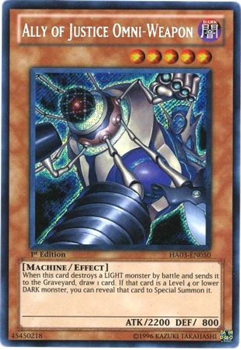 Ally of Justice Omni-Weapon - HA03-EN050 - Secret Rare