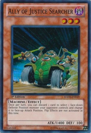 Ally of Justice Searcher - HA02-EN019 - Super Rare 1