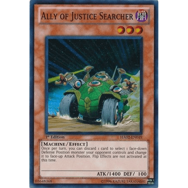 Ally of Justice Searcher - HA02-EN019 - Super Rare