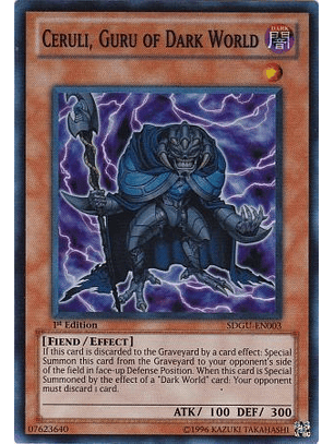 Ceruli, Guru of Dark World - SDGU-EN003 - Super Rare