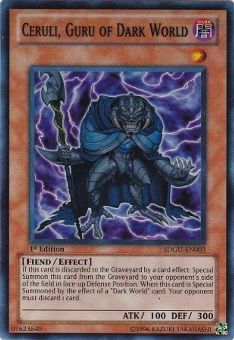 Ceruli, Guru of Dark World - SDGU-EN003 - Super Rare