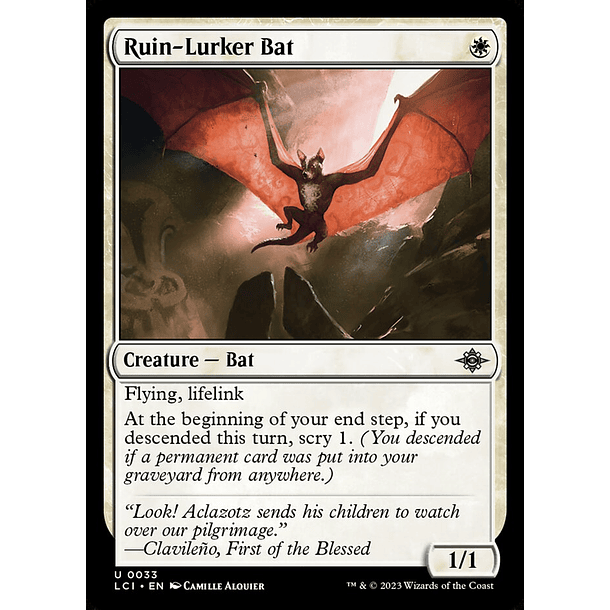 Ruin-Lurker Bat - LCI - U 