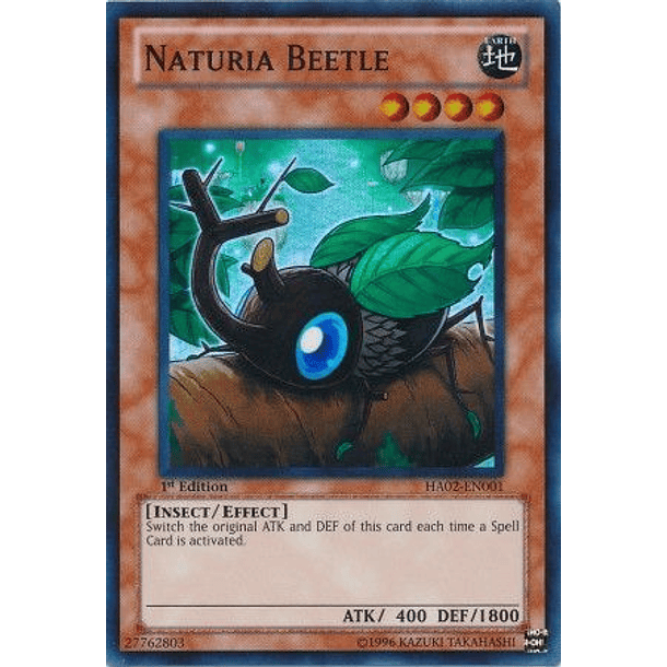 Naturia Beetle - HA02-EN001 - Super Rare