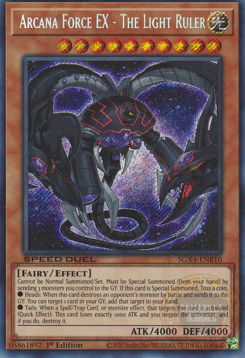 Arcana Force EX - The Light Ruler - SGX4-ENB10 - Secret Rare