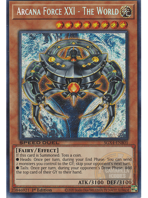 Arcana Force XXI - The World - SGX4-ENB01 - Secret Rare
