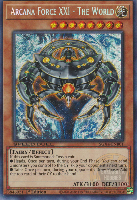 Arcana Force XXI - The World - SGX4-ENB01 - Secret Rare