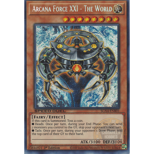 Arcana Force XXI - The World - SGX4-ENB01 - Secret Rare