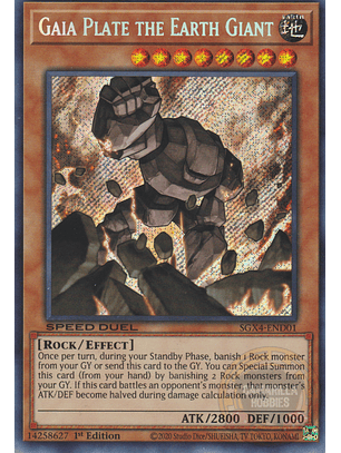 Gaia Plate the Earth Giant - SGX4-END01 - Secret Rare