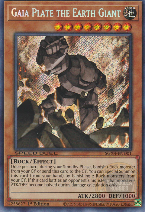 Gaia Plate the Earth Giant - SGX4-END01 - Secret Rare