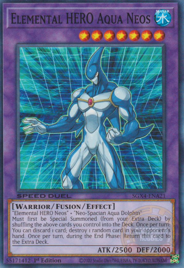 Elemental HERO Aqua Neos - SGX4-ENA21 - Common  1