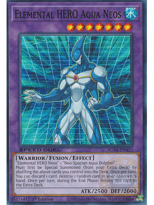 Elemental HERO Aqua Neos - SGX4-ENA21 - Common 