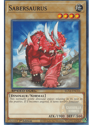Sabersaurus - SGX4-ENC03 - Common 