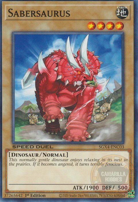 Sabersaurus - SGX4-ENC03 - Common 
