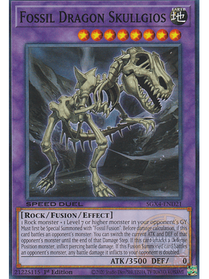 Fossil Dragon Skullgios - SGX4-END21 - Common 