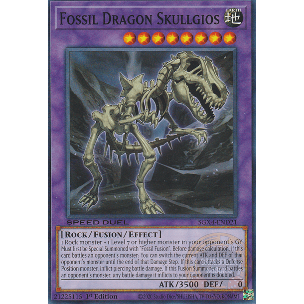 Fossil Dragon Skullgios - SGX4-END21 - Common 