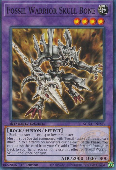 Fossil Warrior Skull Bone - SGX4-END23 - Common 