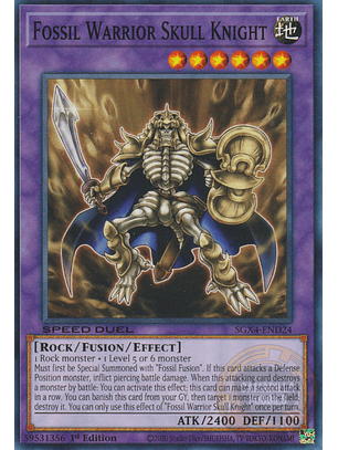 Fossil Warrior Skull Knight - SGX4-END24 - Common 