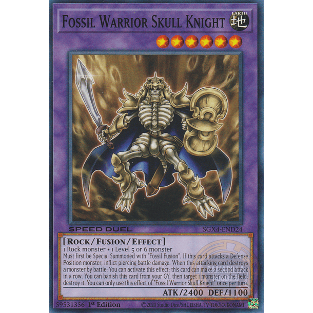 Fossil Warrior Skull Knight - SGX4-END24 - Common 