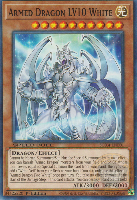 Armed Dragon LV10 White - SGX4-ENE01 - Common 
