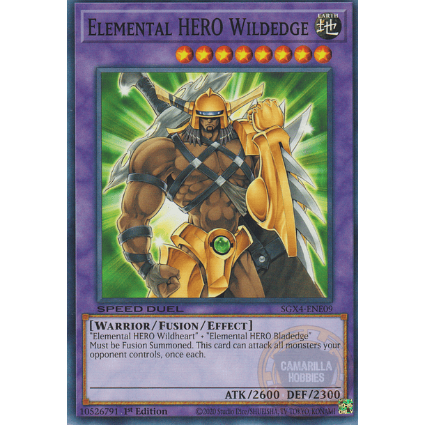 Elemental HERO Wildedge - SGX4-ENE09 - Common 