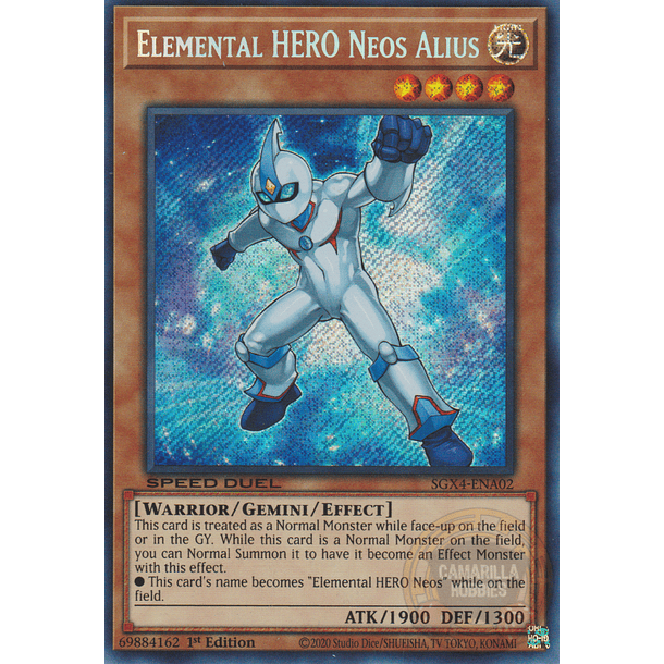 Elemental HERO Neos Alius - SGX4-ENA02 - Secret Rare