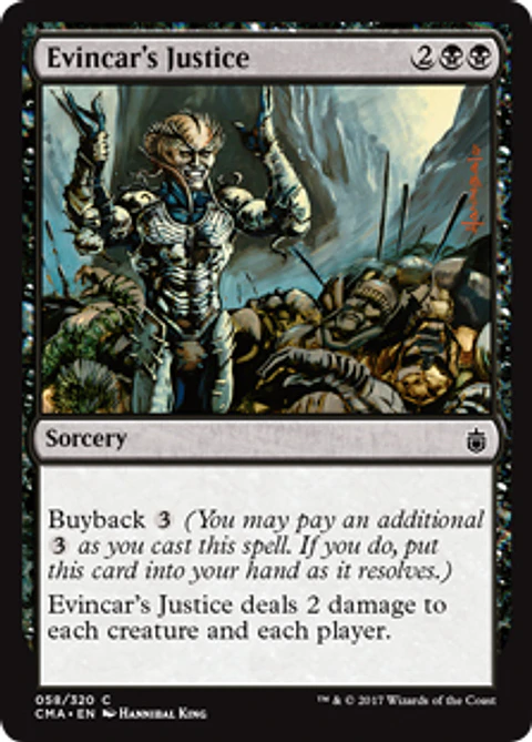 Evincar's Justice - CMA - C 