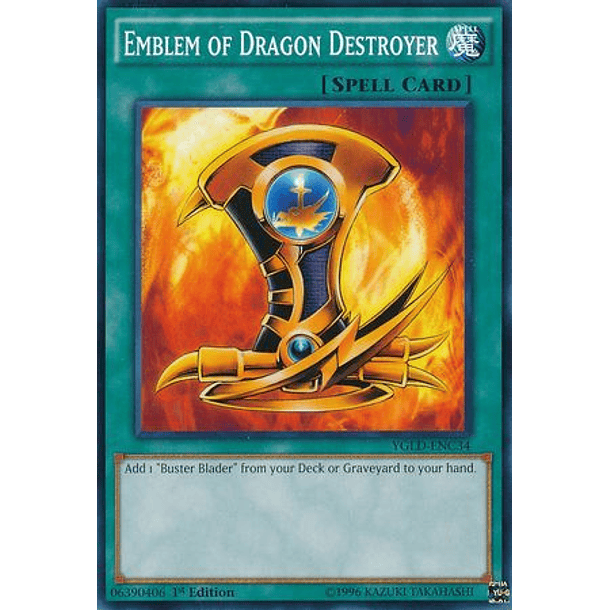 Emblem of Dragon Destroyer - YGLD-ENC34 - Common